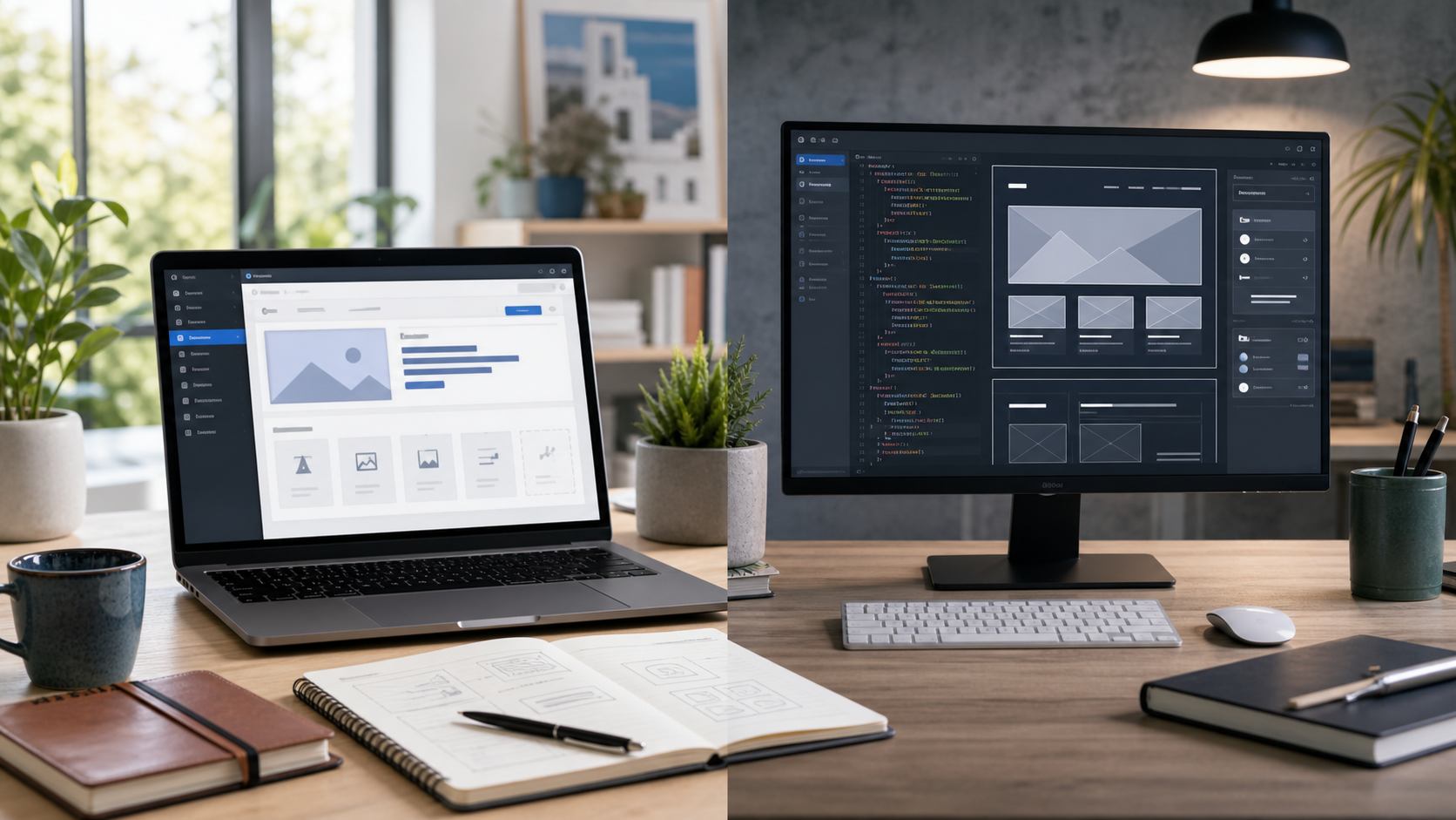 Σύγκριση WordPress και custom website για μικρή επιχείρηση