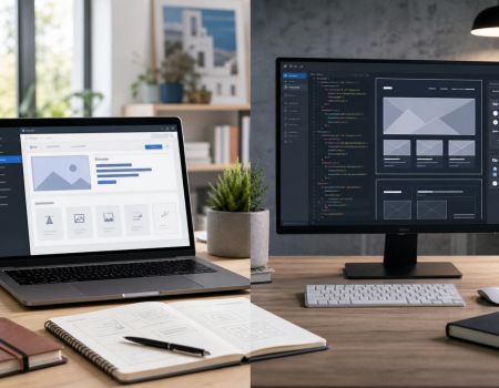 Σύγκριση WordPress και custom website για μικρή επιχείρηση